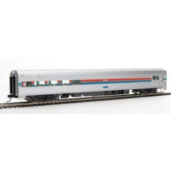 Walthers Mainline 910-30065 - 85' Budd Baggage-Lounge - Ready To Run -- Amtrak(R) Phase I Amtrak (AMTK) Un-numbered - HO Scale
