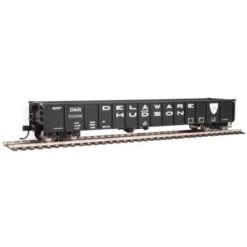 Walthers Mainline 910-6273 - 53' Railgon 53' Railgon (black, White, Large Name) Delaware & Hudson (D&H) 15068 - HO Scale