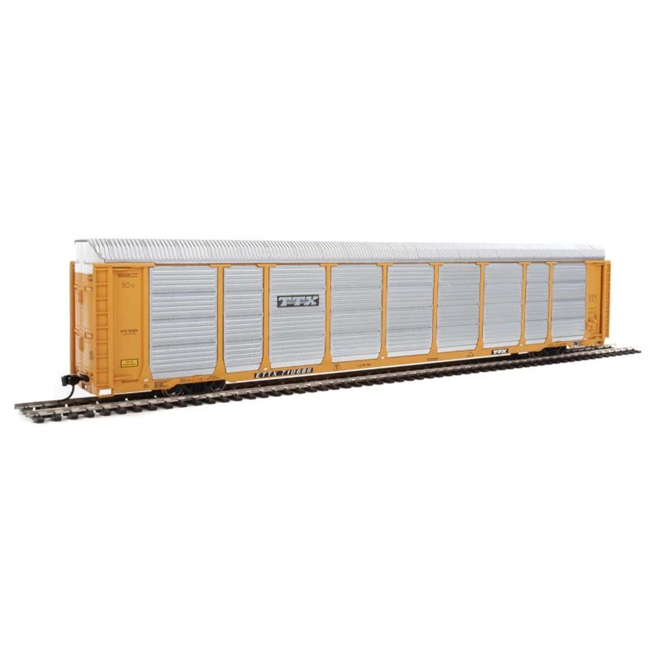 Walthers Proto 920-101431 - 89' Thrall Enclosed Tri-Level Auto Carrier TTX 710728 - HO Scale 3 Walthers Proto 920-101431 - 89' Thrall Enclosed Tri-Level Auto Carrier TTX 710728 - HO Scale