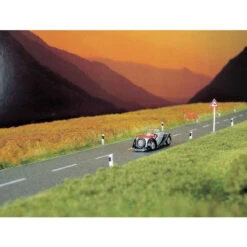 Walthers SceneMaster 949-1254 - Asphalt Country Road - Center Markings - HO Scale