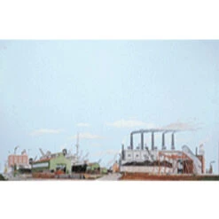 Walthers SceneMaster 949-713 - Background Scene - Instant Horizons - The Docks - HO Scale