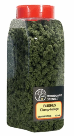 Woodland Scenics #1646 - Medium Green Bushes - Shaker 30oz