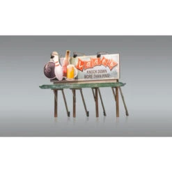 Woodland Scenics #5796 - Lanes Bowling And Bar Billboard W/Just Plug - HO Scale