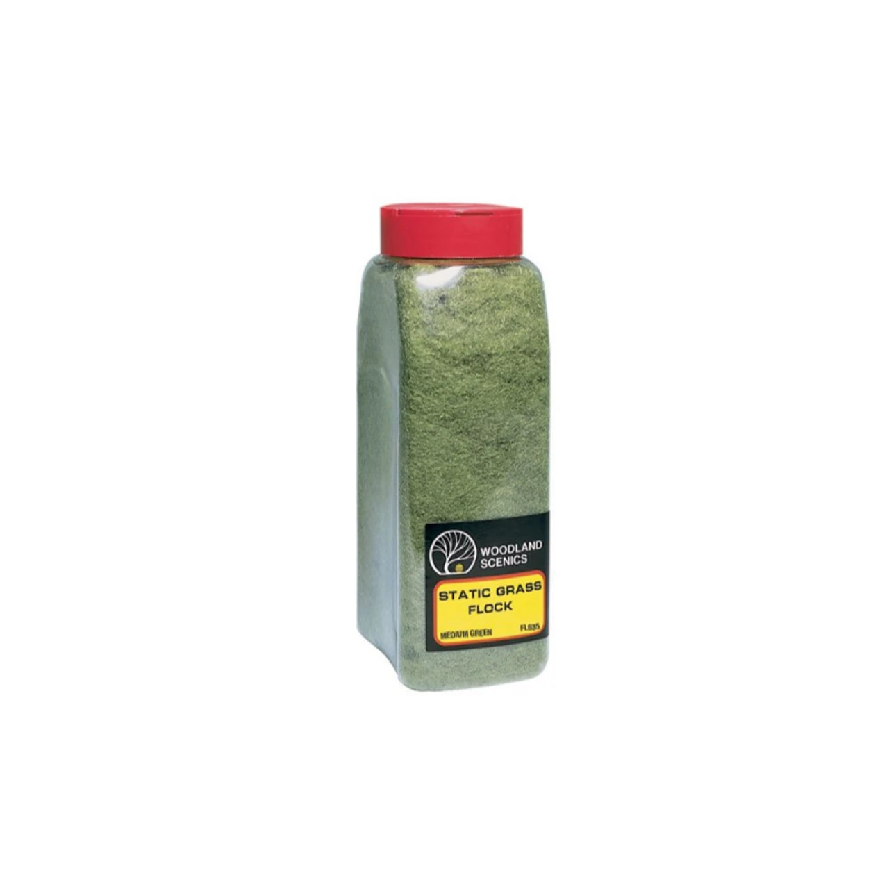 Woodland Scenics 635 - Static Grass Flock Shaker - Medium Green - 3 Woodland Scenics 635 - Static Grass Flock Shaker - Medium Green -